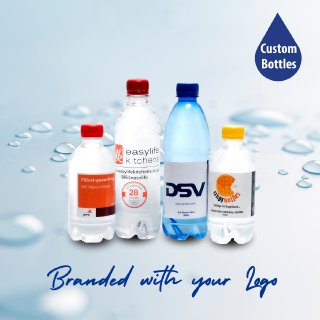 Branded Water Bottles Personalise your own branded bottle